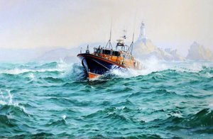 The 'alexander Coutanche' Off Corbière Lighthouse, Jersey — Gerald Palmer