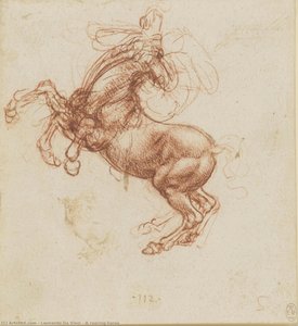 A Rearing Horse — Leonardo Da Vinci, High Renaissance