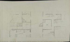 Untitled (leipzig Trade Fair, Exhibition Floor Plans Exhibition Stands Junkers, Abus And Others) — Franz Ehrlich