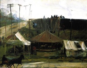 Outside The Guttenberg Race Track — William James Glackens