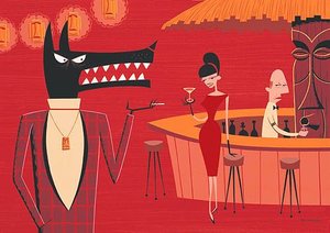 A Suave Wolf — Josh Agle (shag)