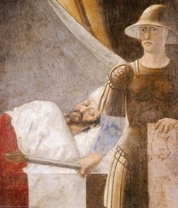 4. Vision Of Constantine (detail) — Piero Della Francesca