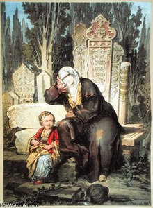 A Cemetery In Constantinople — Count Amadeo Preziosi