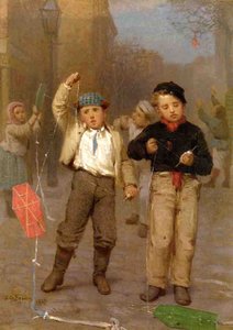 Kite Flyers — John George Brown