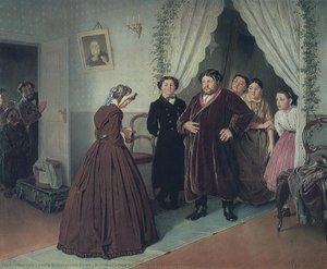 Arrival Of A New Governess In A Merchant House — Vasily Grigoryevich Perov