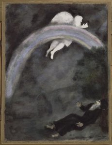 Rainbow In The Sky, A Sign Of Covenant Between God And Earth — Marc Chagall, Surrealist Movement