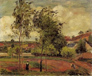 Strong Winds, Pontoise — Camille Pissarro