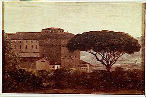 Vue Du Couvent De L'ara Coeli Le Pin Parasol — Pierre De Valenciennes