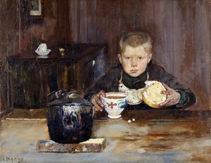 Errand Boy Drinking Coffee — Христиан Крох