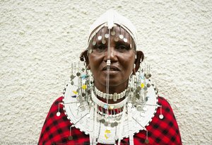 White, a favourite of Tanzanian Maasai