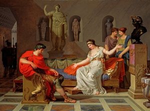 Cleopatra And Octavian, — Louis Gauffier