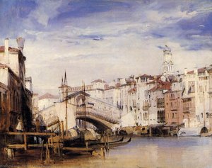 The Rialto, Venice — Richard Parkes Bonington