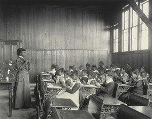 A Sewing Lesson At The Whittier — Frances Benjamin Johnston
