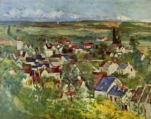 View Of Auvers — Paul Cézanne, Post-impressionism