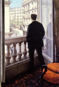 A Young Man At His Window — Gustave Caillebotte