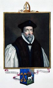 Portrait Of John Hooper Bishop Of Gloucester From 'memoirs Of The Court Of Queen Elizabeth — Sarah Countess Of Essex