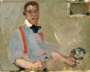 Red Braces - Self Portrait — John Duncan Fergusson