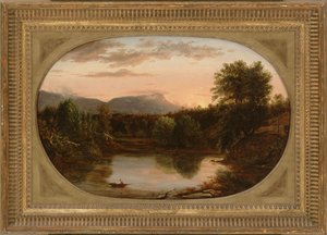 View Of Catskill Creek (formerly Distant View Of Roundtop) — Thomas Cole, Hudson River School
