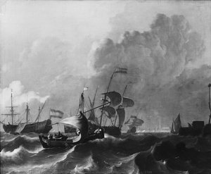 The Y Off Amsterdam, Ludolf Bakhuysen, C. 1680 - C. 1708 — Ludolf Backhuysen I
