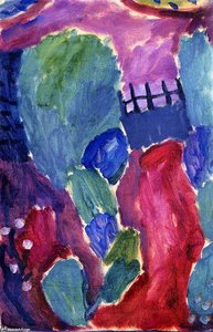 Large Variation: Garden Path, From The 'red Path' Series — Алексеј Фон Јављенски, Expressionism