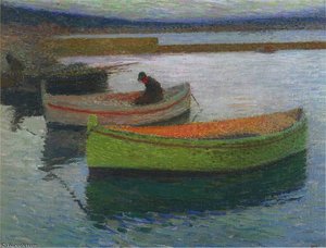 Bateaux De Peche De Collioure — Henri Jean Guillaume Martin, Impressionism