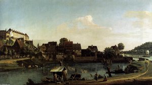 Pirna Seen From The Harbour Town — Bernardo Bellotto