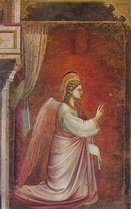 Scrovegni - [14] - The Angel Gabriel Sent By God — Giotto Di Bondone