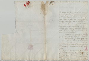 Volume 3, Page 579-580 / Response Regarding Livestock; Encloses Knife For Father Viader\n\npage 1 — Žosé Marija Estudilo I Urkizu