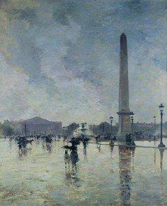 L'averse (place De La Concorde) — Alfred Smith