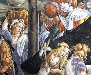 Die Freuden Der Hinführung Jesu (detail 6) (sistine Kapelle, Vatikan) — Sandro Botticelli, High Renaissance