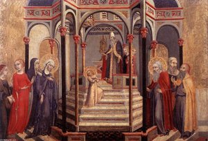 Presentation Of The Virgin At The Temple — Sano Di Pietro