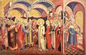 The Marriage Of The Virgin — Sano Di Pietro, Early Renaissance