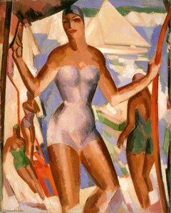 Bathers And Yachts — John Duncan Fergusson