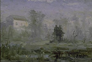 Untitled (landscape With House In Background) — Edward Mitchell Bannister