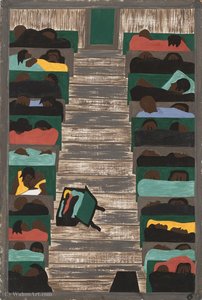 The Trains Were Packed Continually With Migrants — Jacob Lawrence