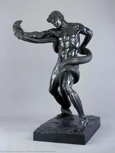 An Athlete Wrestling With A Python — Clare Veronica Hope, New Sculpture