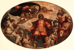 Glorification Of St. Roch — Tintoretto (jacopo Comin), Venetian Baroque