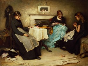 The Song Of The Shirt — Francis Montague Holl, Realism