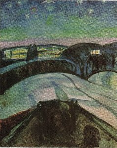 02 Starry Night — Edvard Munch, Expressionism