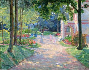 Women And Children In The Parc De Dammartin — Henri Lebasque