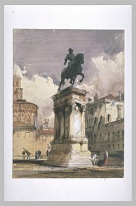 Equestrian Statue Of Colleoni — Richard Parkes Bonington
