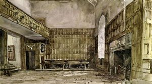 The Great Hall, Haddon Hall — David Cox