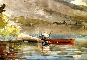 The Red Canoe — Winslow Homer, American Realism