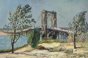 Bridge At Howard Beach — Richard Hayley Lever