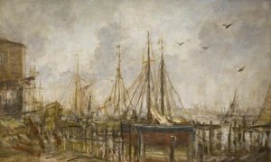 A Shipyard, Shoreham, Sussex — Philip Wilson Steer