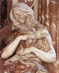 Tumba Del Papa Alejandro (chigi) Vii (detalle) — Gian Lorenzo Bernini, Escultura Barroca
