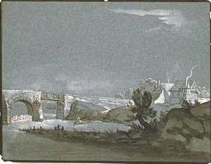 Landscape With River — Jean-baptiste Oudry