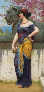 In The Grove Of The Temple Of Isis — R.b.a John William Godward