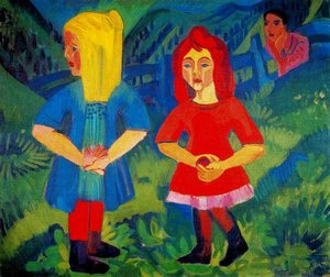 Las Chicas En La Montaña — Ernst Ludwig Kirchner, German Expressionism