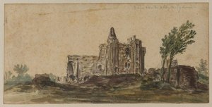 View Of The Ruins Of The Abbey At Egmont — Jan Josephszoon Van Goyen